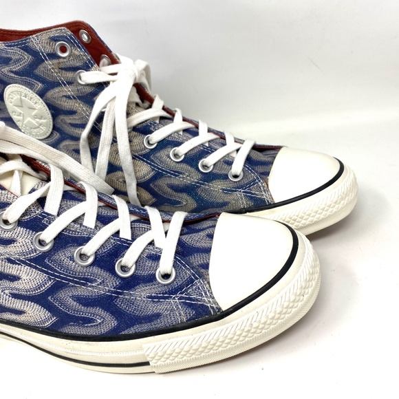 Converse Missoni Chuck Taylor High Top Auburn Egret  Men Canvas Sneakers 151255C - Picture 4 of 9
